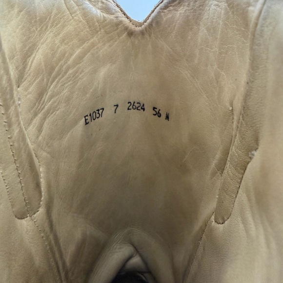 Women's Western Heeled Boots - Brown and Orange - Picture 4 of 5